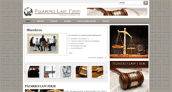 Desktop Screenshot of pizarrolawfirm.net