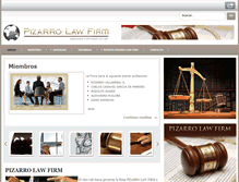 Tablet Screenshot of pizarrolawfirm.net